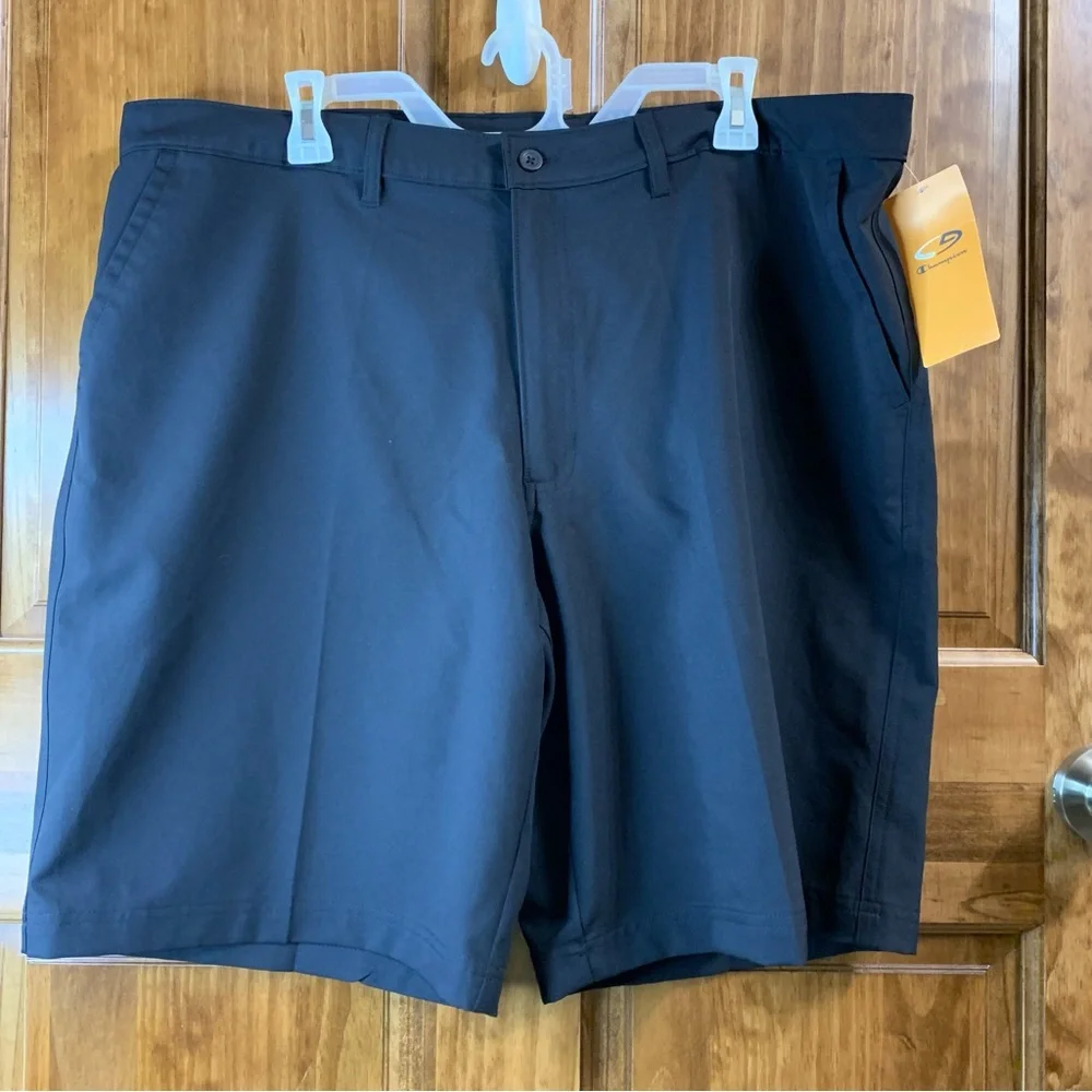 NWT khaki & black Champion DuoDry 40W casual performance shorts bundle